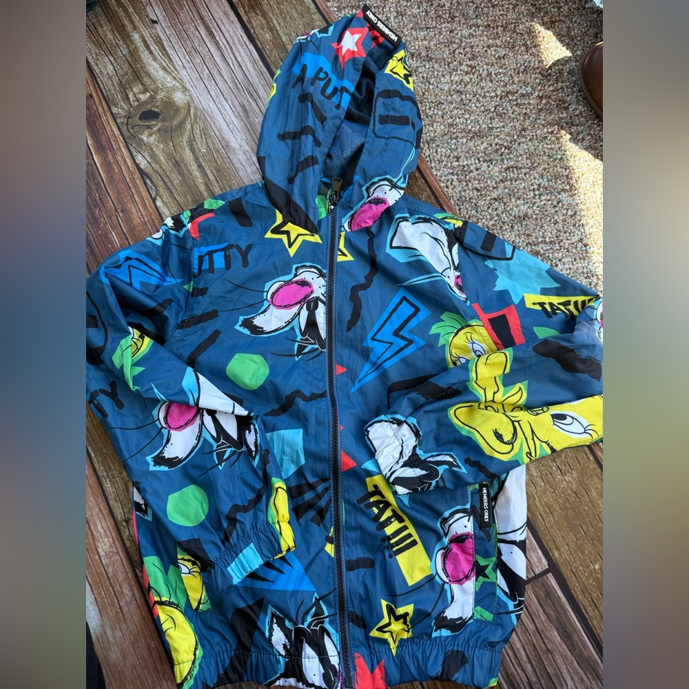 Looney Tunes Members Only full zip jacket, size 10-12